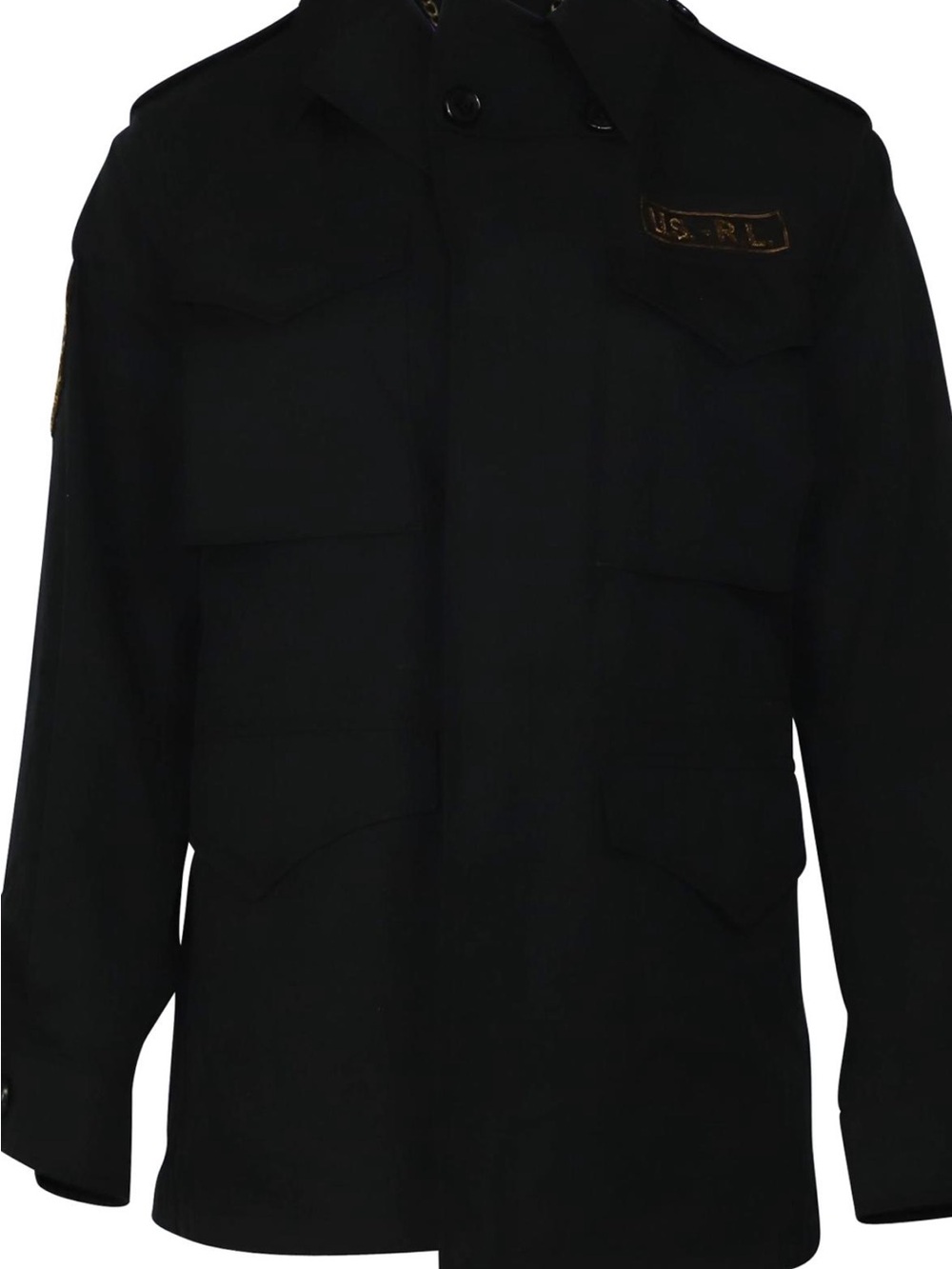 Ralph Lauren Purple Label Black Military-Style Field Jacket Medium